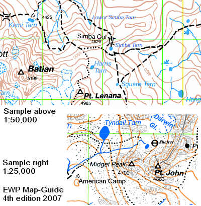 Mt Kenya map samples
